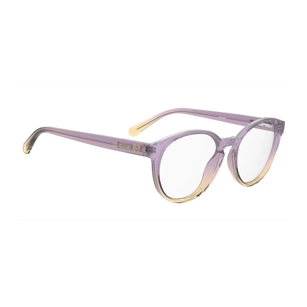 Love Moschino Paarse Acetaatframe Modieuze Bril Purple Dames