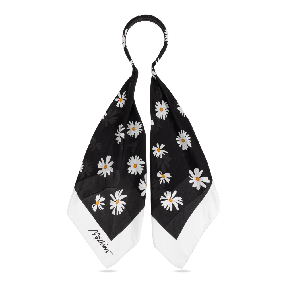 Moschino Hoofdband met sjaal Black Dames