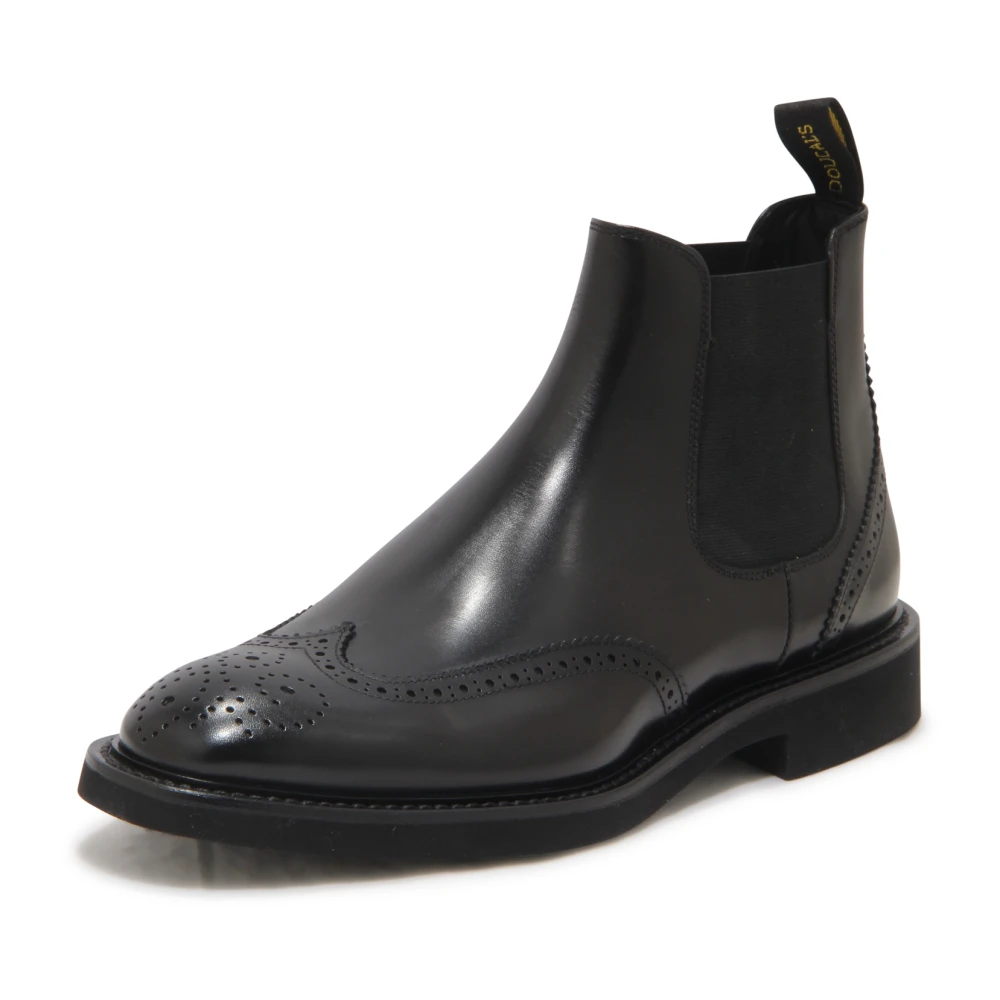 Doucal's Men's Black Du1767 Beatles Boots - Chelsea Boots - 6 1/2 Uk - Shoes