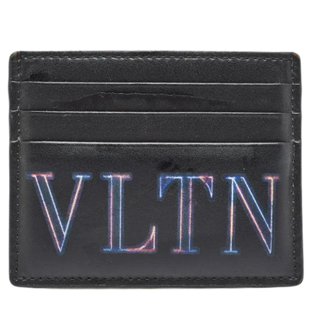 Valentino Vintage Pre-owned Leather wallets Black Heren