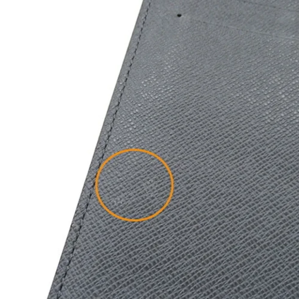 Louis Vuitton Vintage Pre-owned Leather wallets Gray Heren