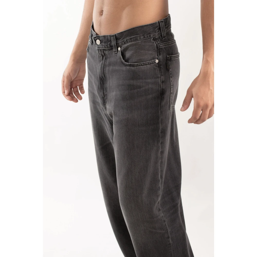 Haikure Black Wash Loose Jeans Black Heren