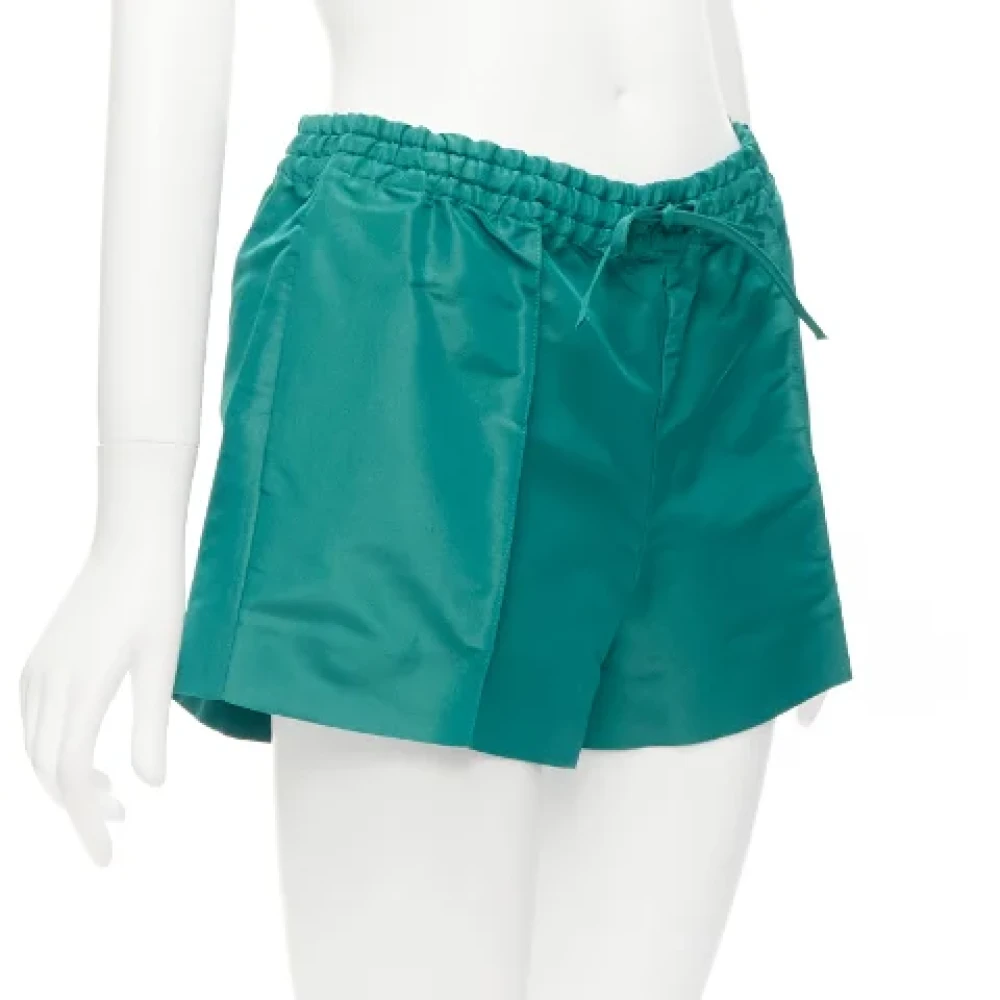 Valentino Vintage Pre-owned Silk bottoms Green Dames