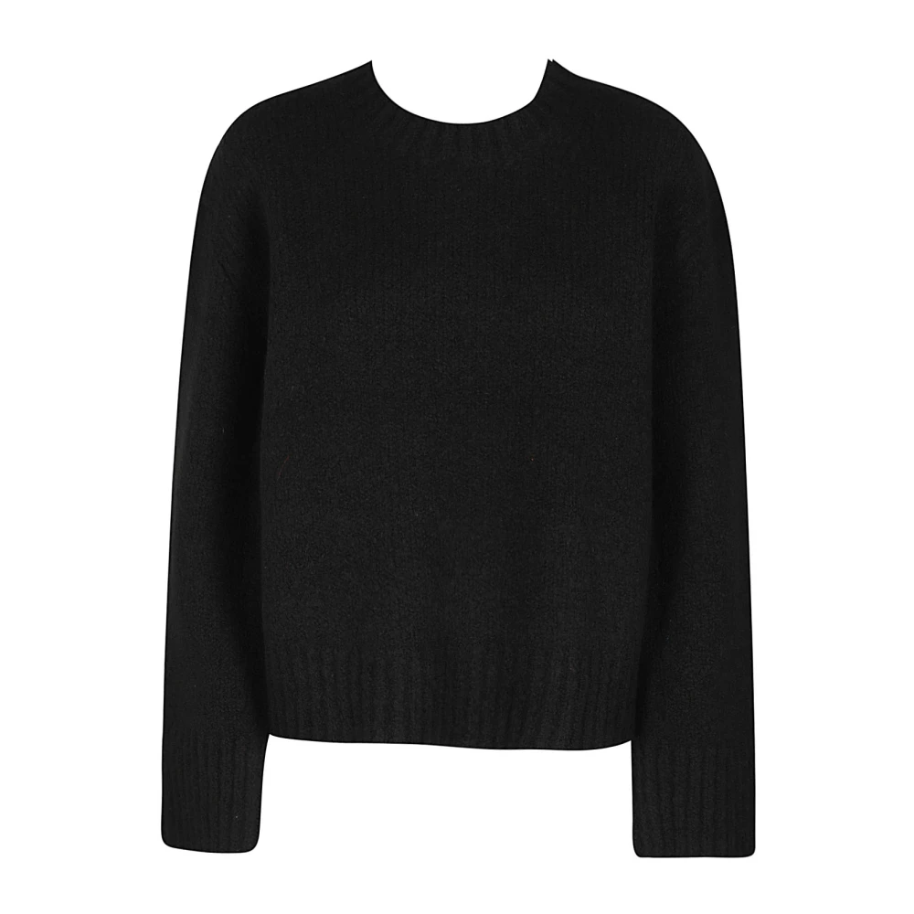 Helmut Lang Gestructureerde Crew Neck Sweater Black Dames