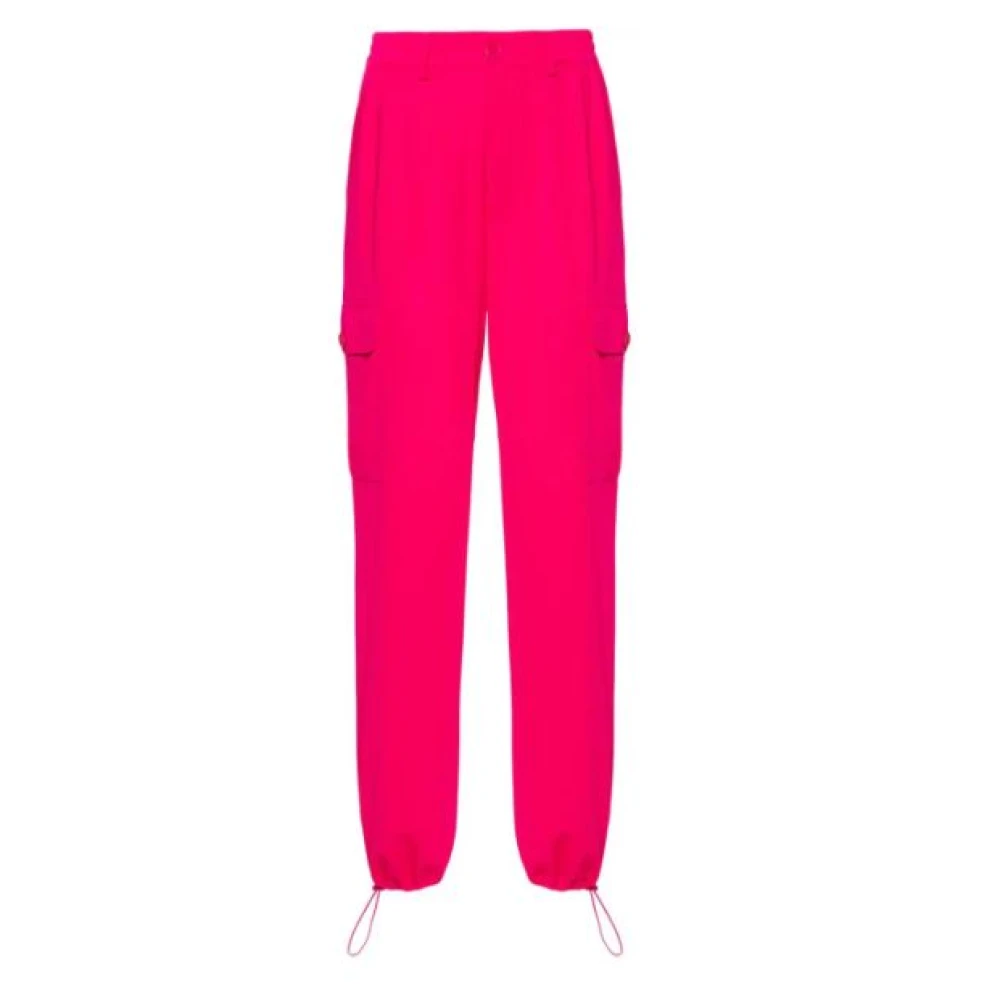 Twinset Tapered Trousers Pink Dames