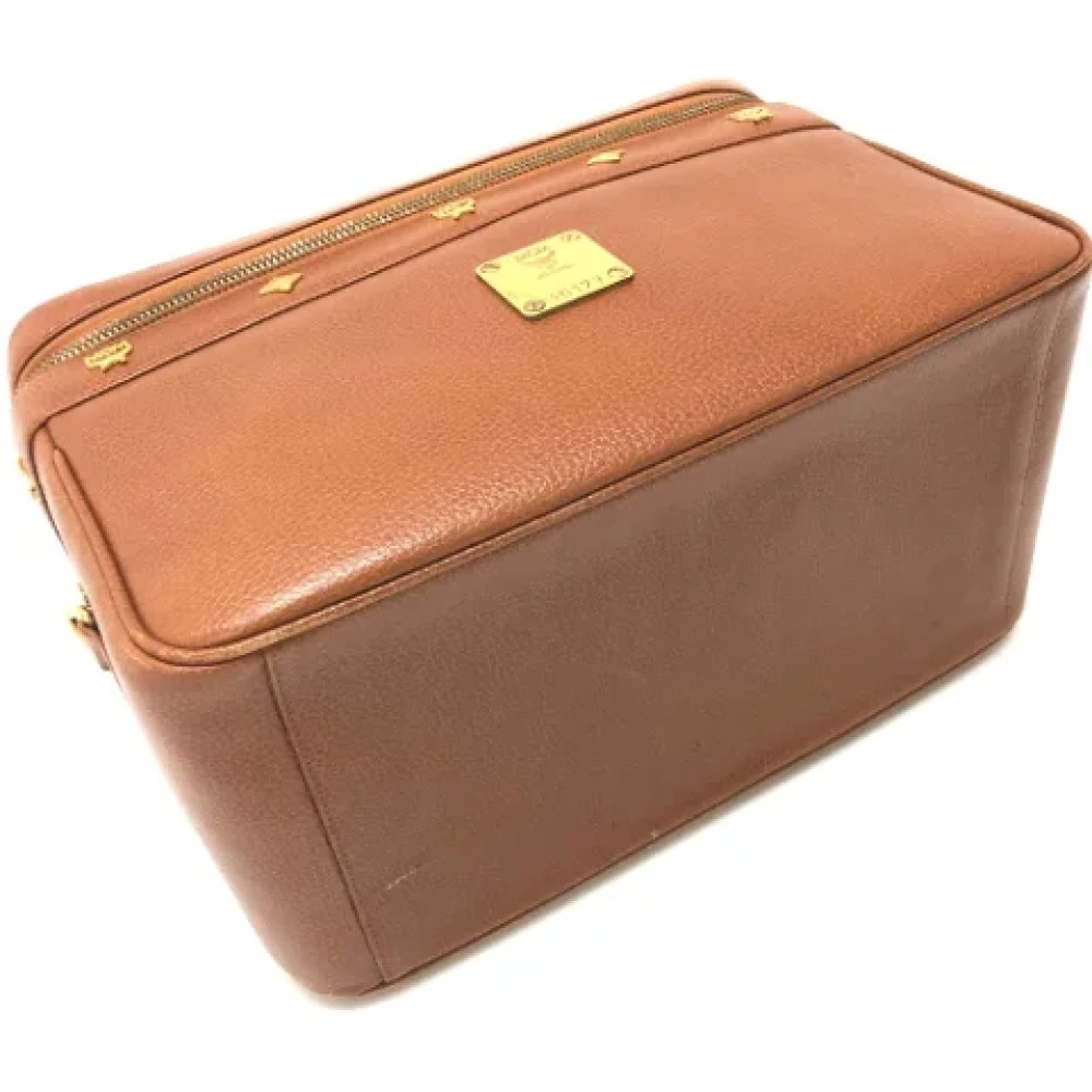 MCM Pre-owned Leather handbags Brown Dames
