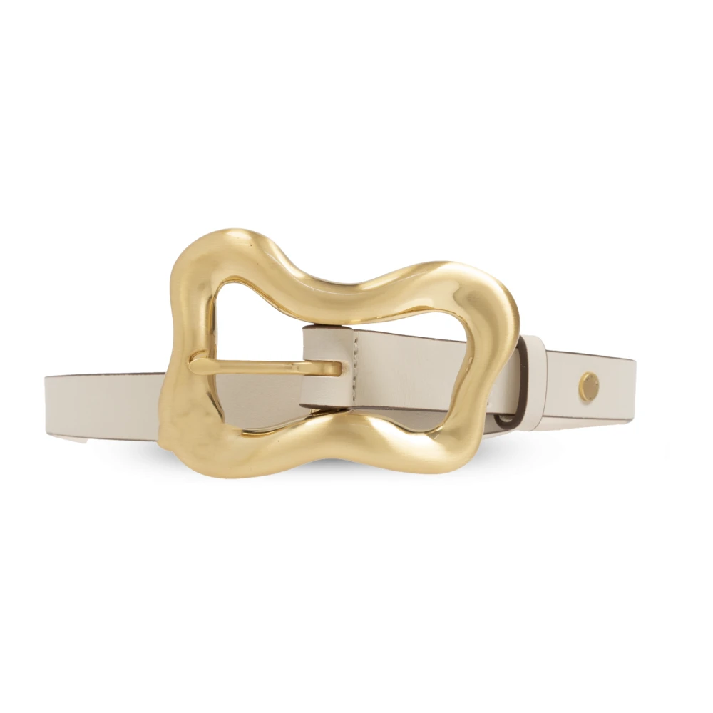 Rag & Bone Leren riem Greige Beige Dames