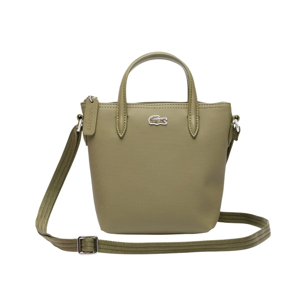 Lacoste Groene Mini Tas met Iconische Textuur Green Dames
