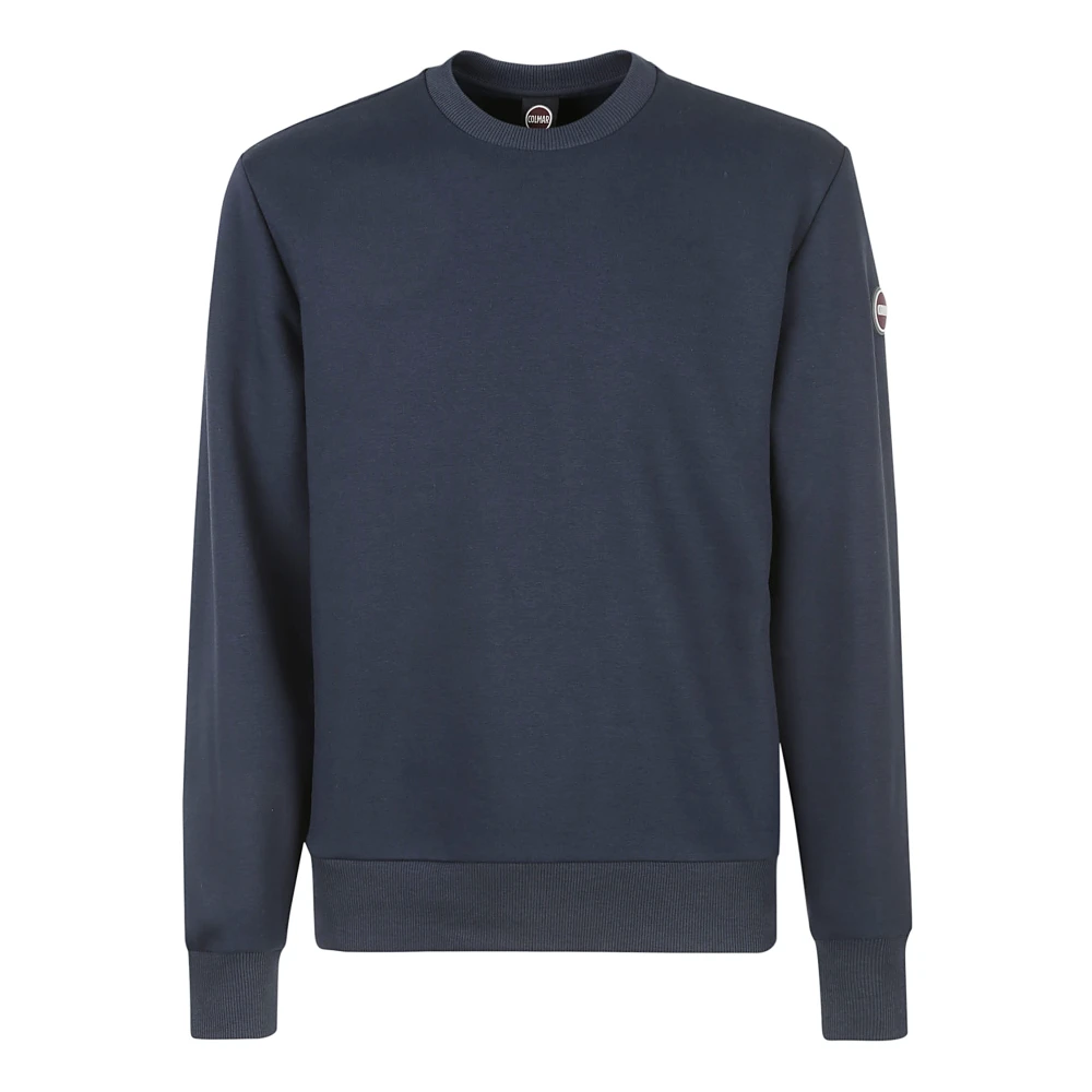 Colmar Blauwe Sweaters Katoen Girocollo Blue Heren