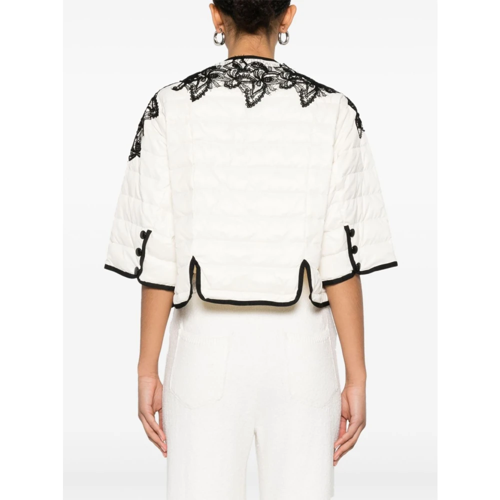 Ermanno Scervino Witte Jassen met Drukknopen Sluiting White Dames