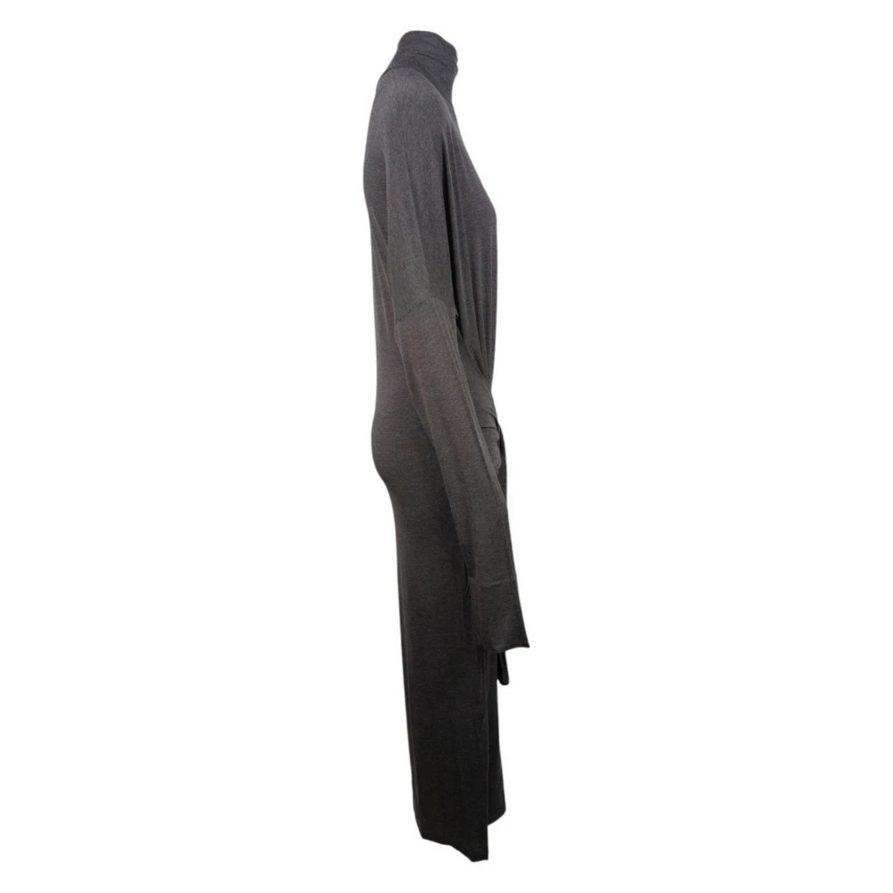 Norma Kamali Antraciet Coltrui Jurk in Grijs Gray Dames
