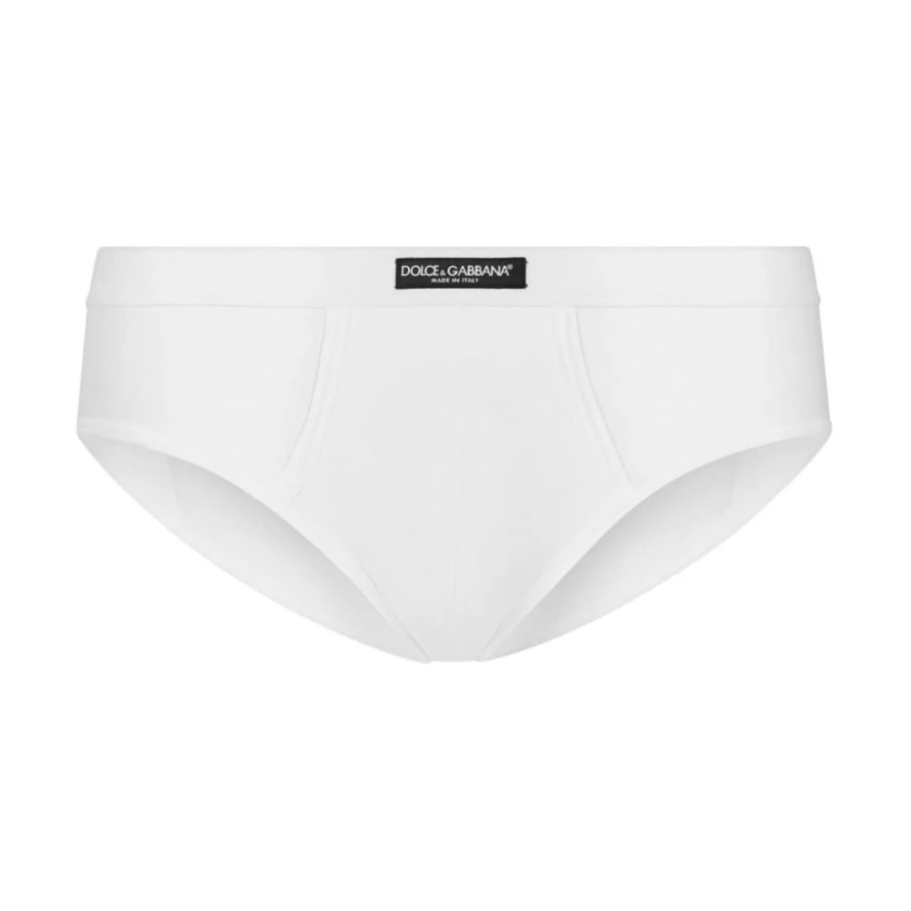 Dolce & Gabbana Vit Brando Slip - Bekvämt och Flexibelt Underkläder White, Herr