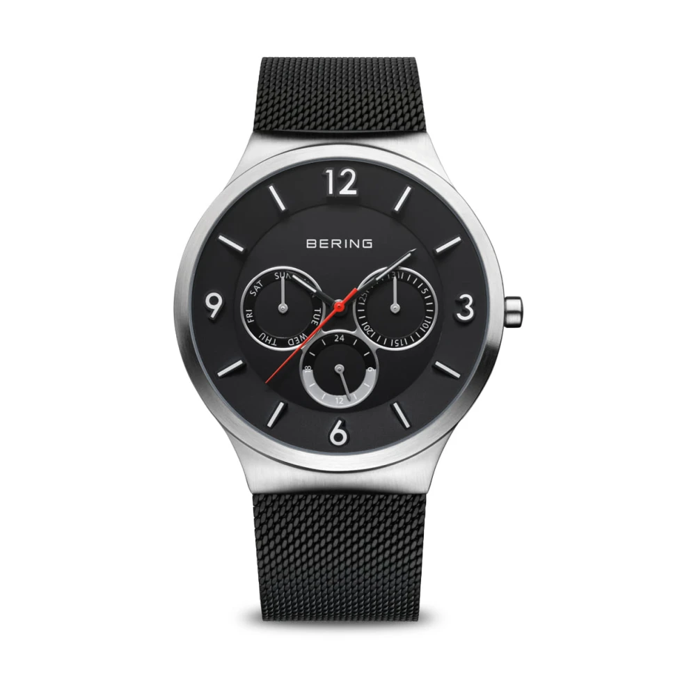Bering Men's Black Classic Milanese Quartz Watch