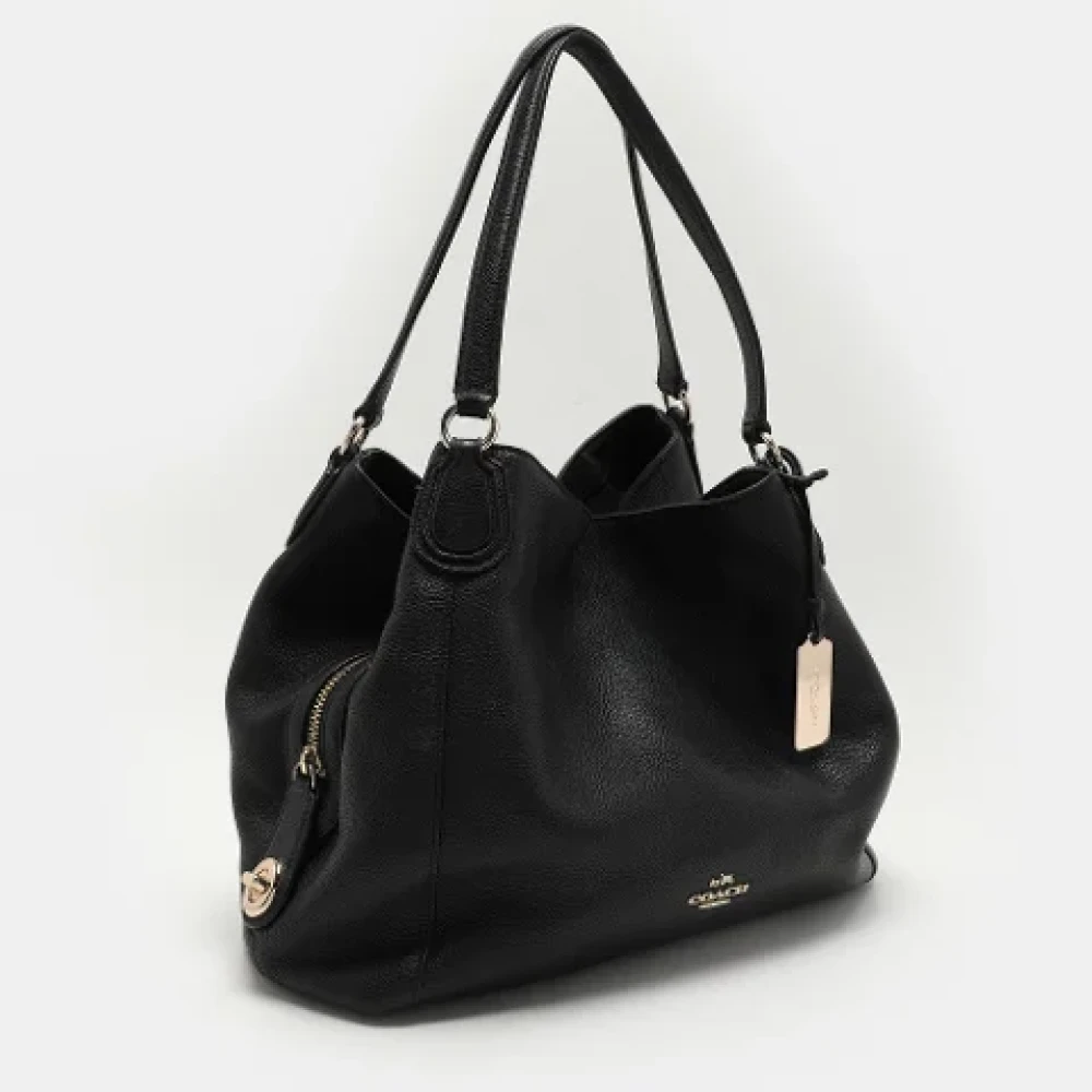 Coach Pre-owned Leather handbags Black Dames