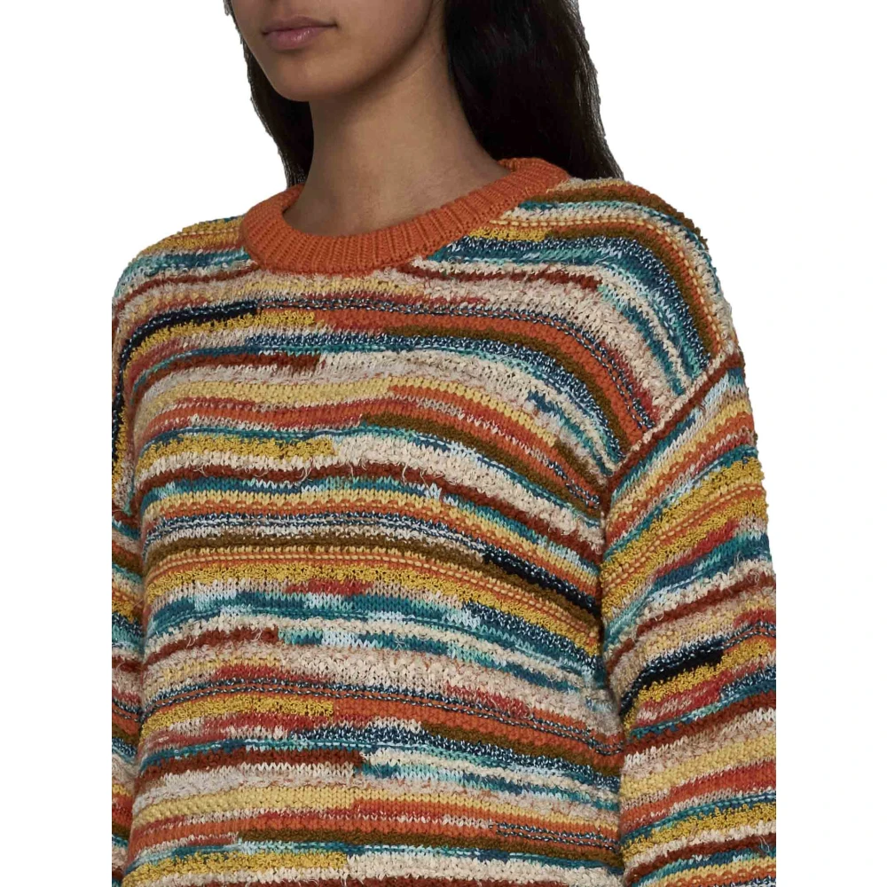 Alanui Chevron MultiColour Sweater Multicolor Dames