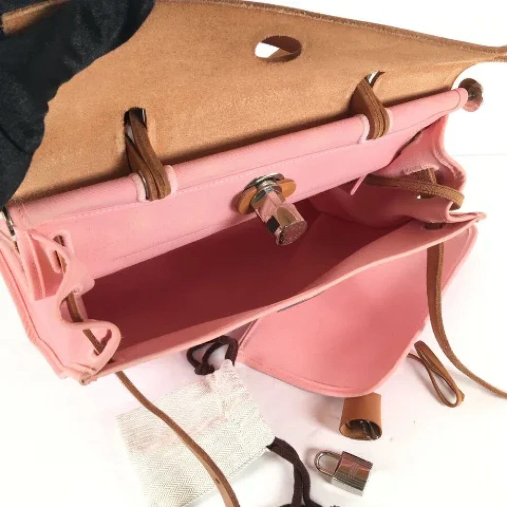 Hermès Vintage Pre-owned Leather handbags Pink Dames