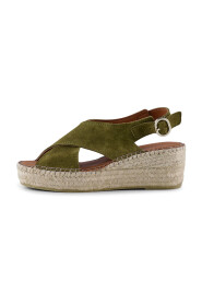 Sandaler grøn Shop Sandaler med kilehæl i grøn online hos Miinto