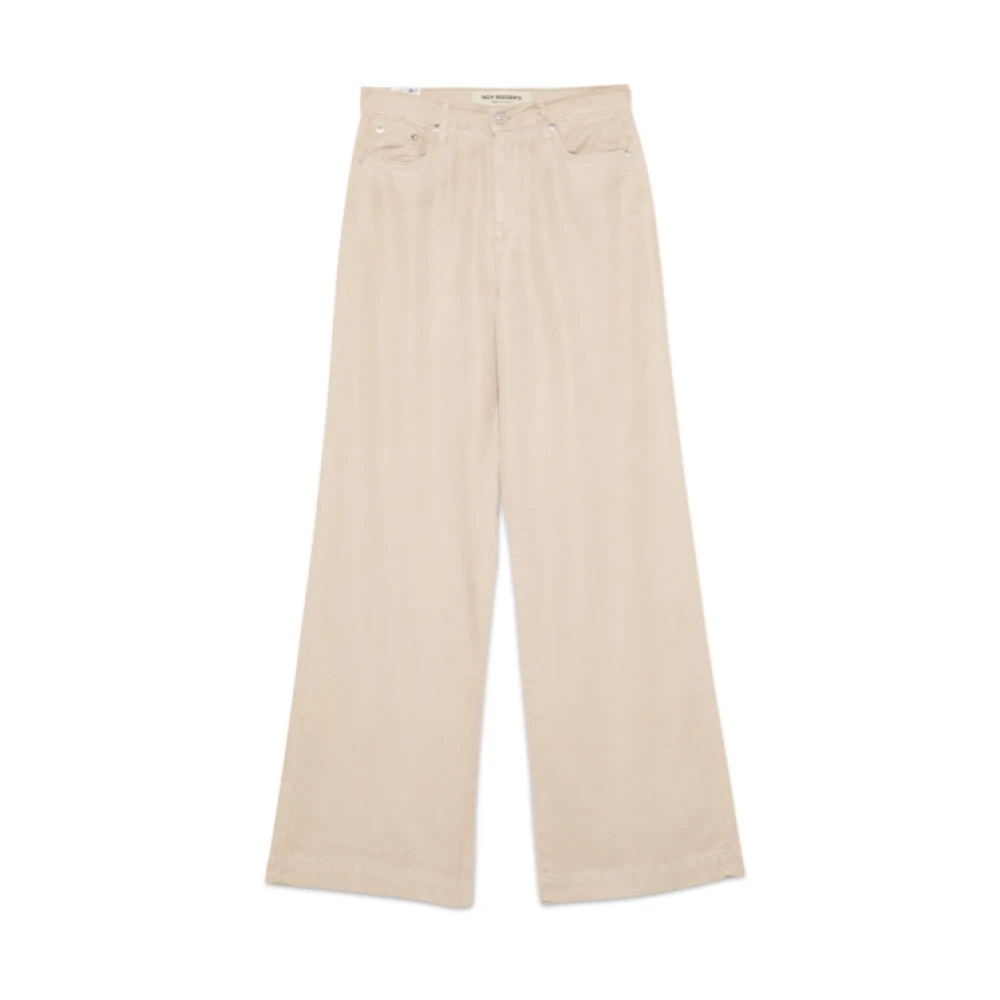 Roy Roger's Women's Gray Marta Trousers - Wide Trousers - W24 - Trousers