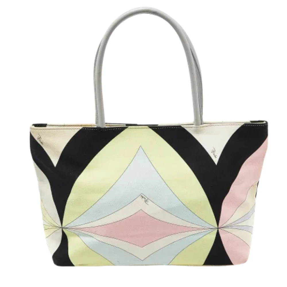 Emilio Pucci Pre-owned Canvas handbags Multicolor Dames
