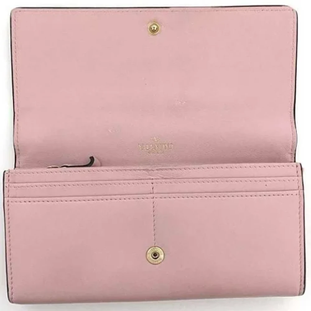 Valentino Vintage Pre-owned Leather wallets Pink Dames