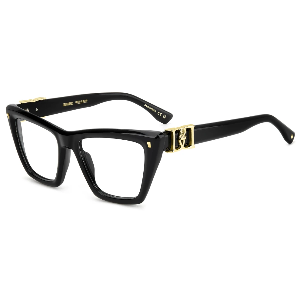 Dsquared2 Women's Black Glasses, 53 Mm, Fashion Eyeglasses Frame