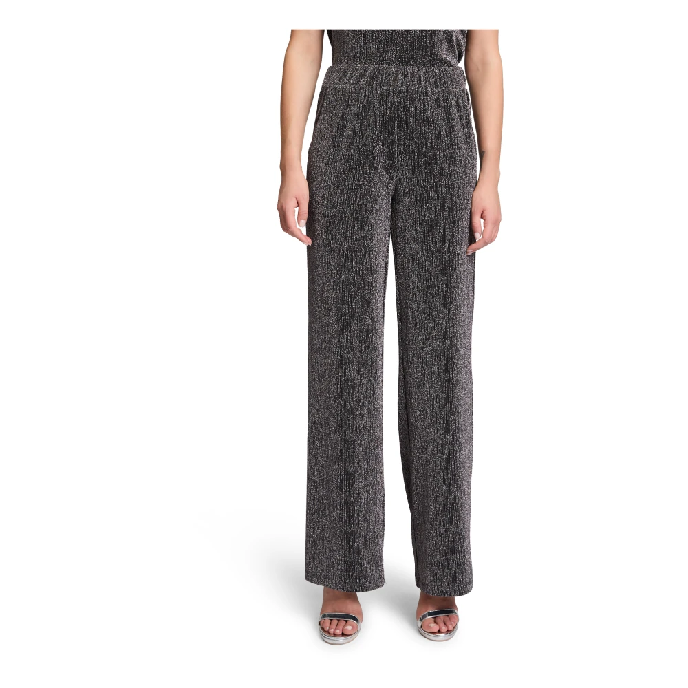 Betty & Co Stoffen broek in glitter-look Black Dames