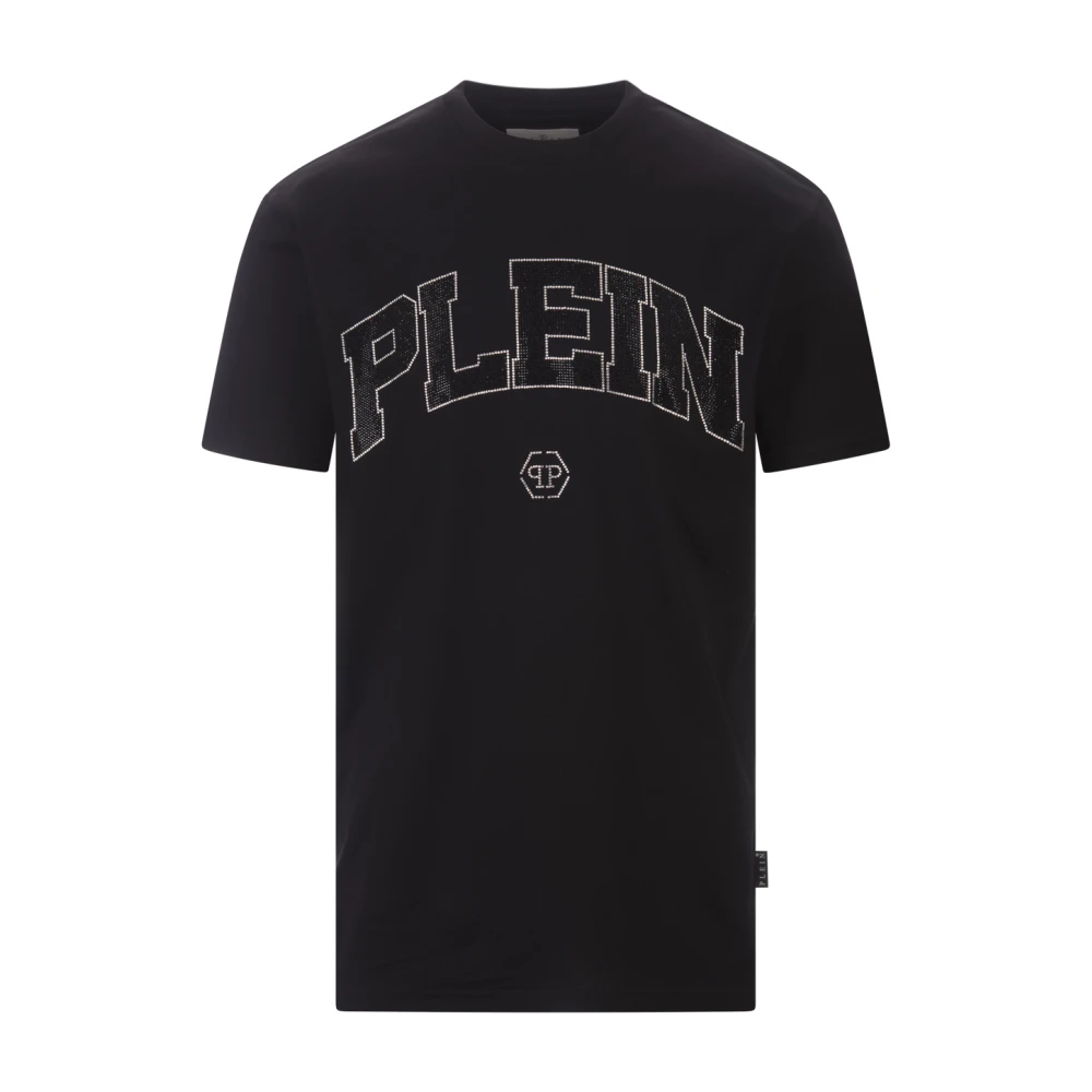 Philipp Plein Svart Kristall T-shirt Black, Herr