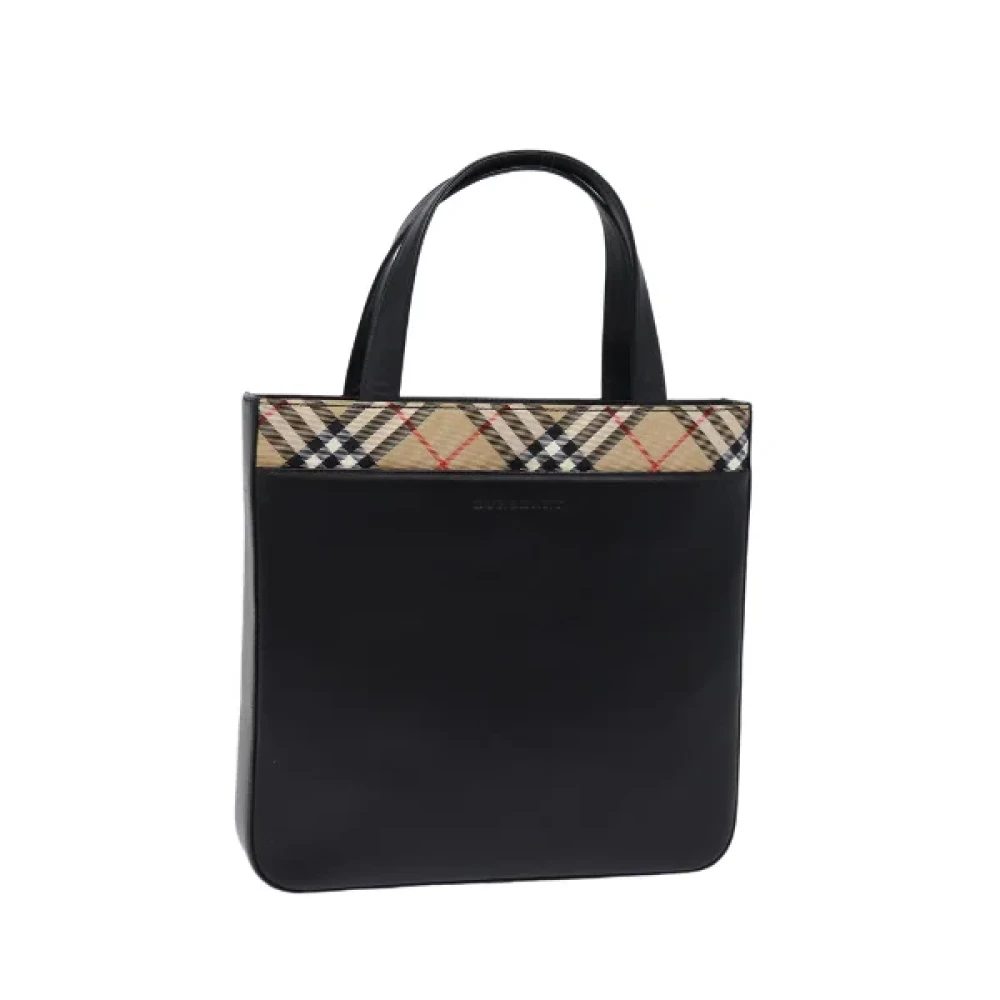 Burberry Vintage Pre-owned Nylon handbags Beige Dames