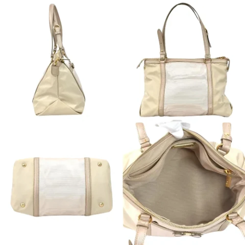Salvatore Ferragamo Pre-owned Beige Stoff Shopper Vara Model Beige Dames