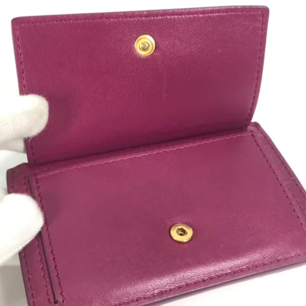 Bottega Veneta Vintage Pre-owned Leather home-office Purple Dames
