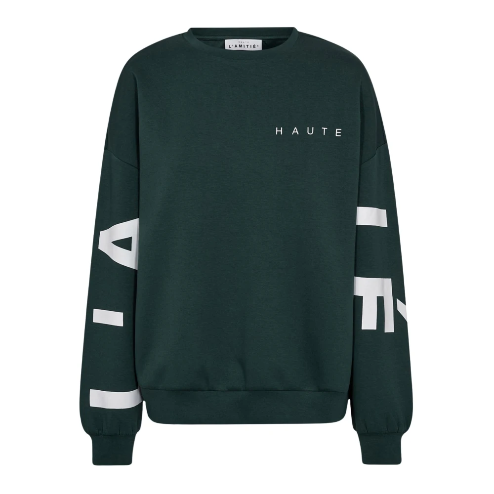 Haute L'amitié Women's Green Sweatshirts, Xs, Sweatshirts