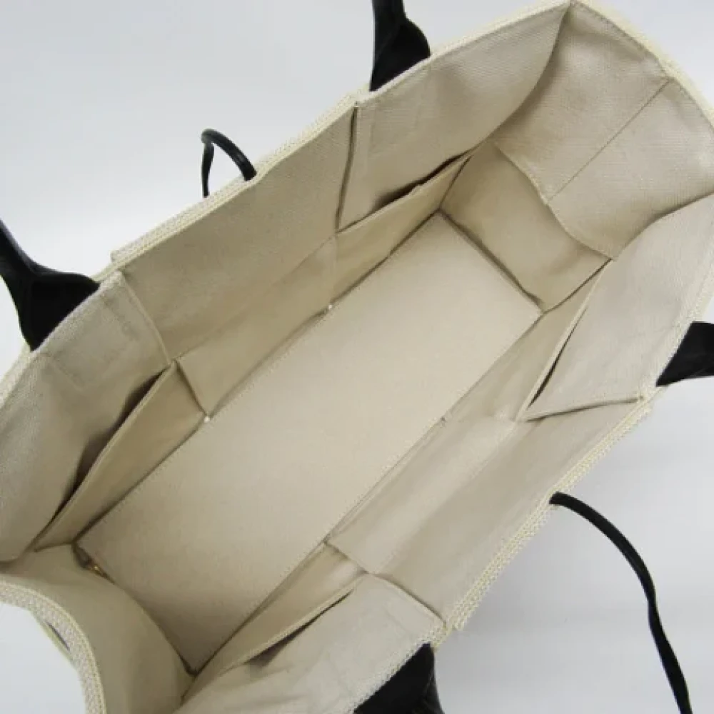 Bottega Veneta Vintage Pre-owned Canvas handbags White Dames