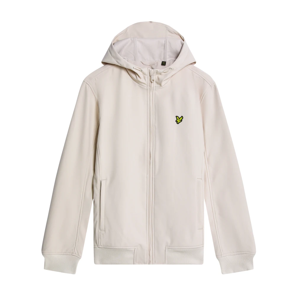 Lyle & Scott Mesh Back Softshell Jacket - Male - Light Jackets - Beige - S - Jackets