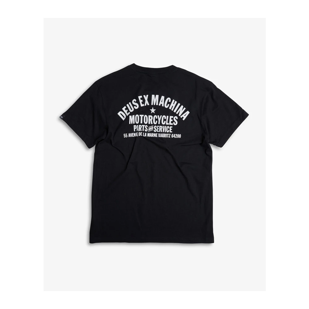Deus Ex Machina Biarritz Address T-shirt Black Heren
