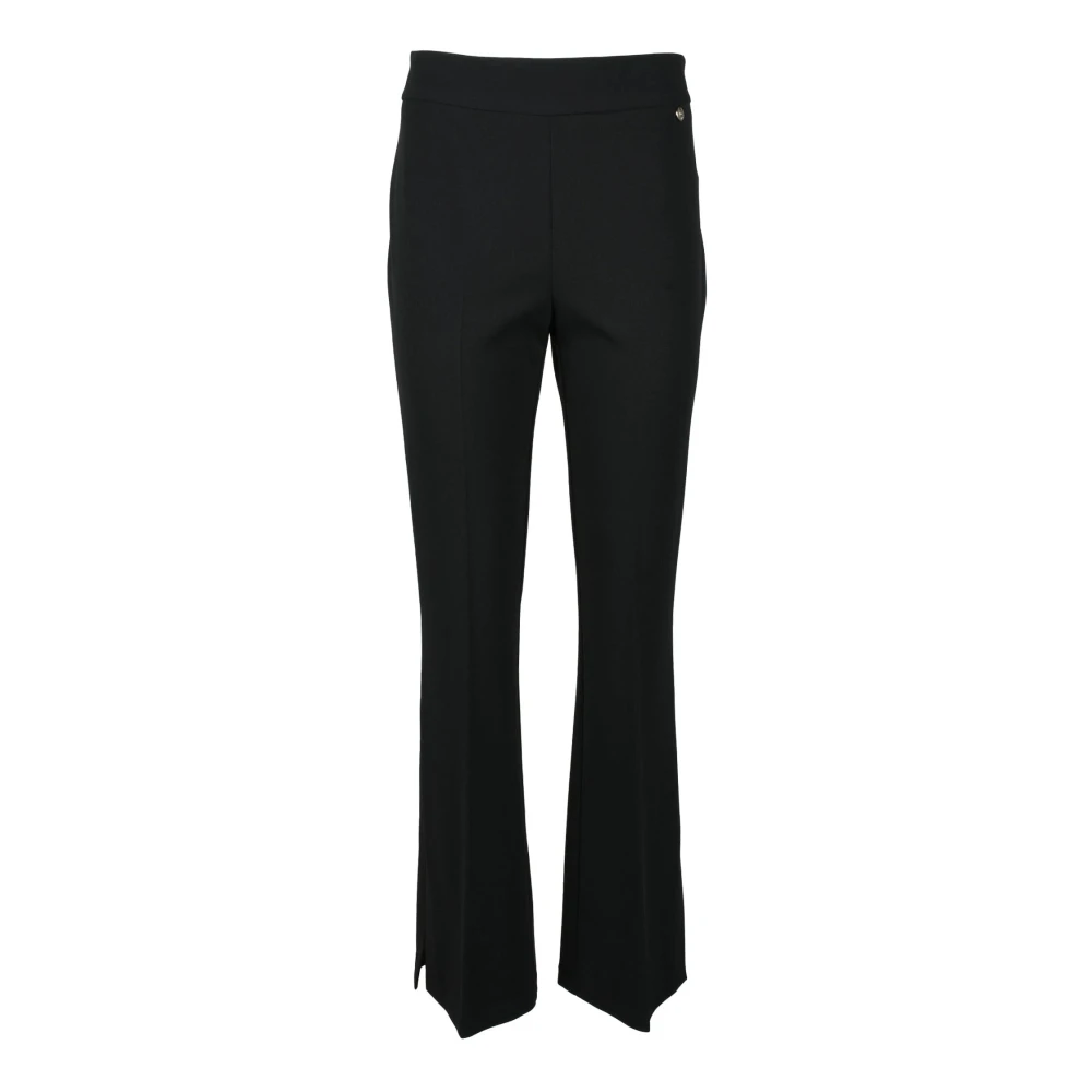 Liu Jo Elastaan Polyester Broek Black Dames