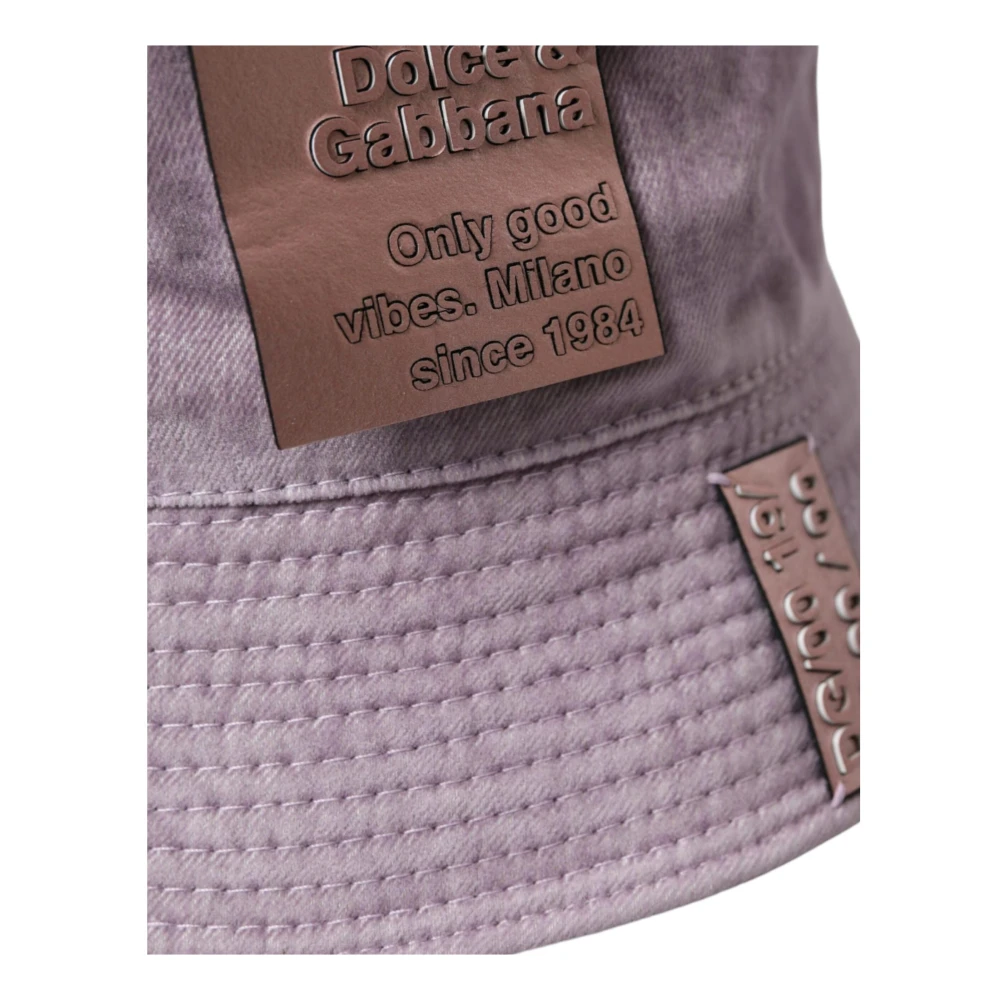 Dolce & Gabbana Lichtbruine Nylon Canvas Bucket Hat Brown Heren