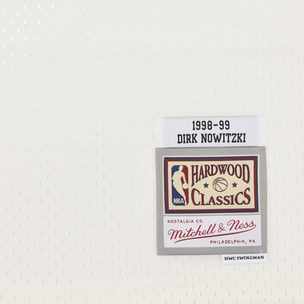 Mitchell & Ness Basketbal Tanktop Dirk Nowitzki 1998 White Heren
