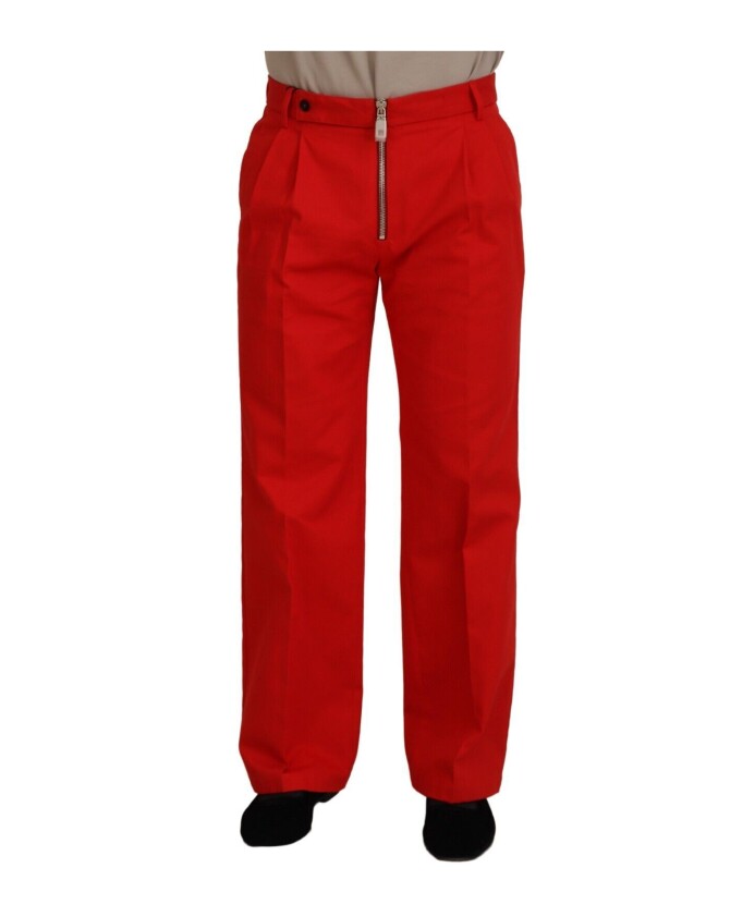 pantalon-en-coton-rouge-de-la-collection-mainline