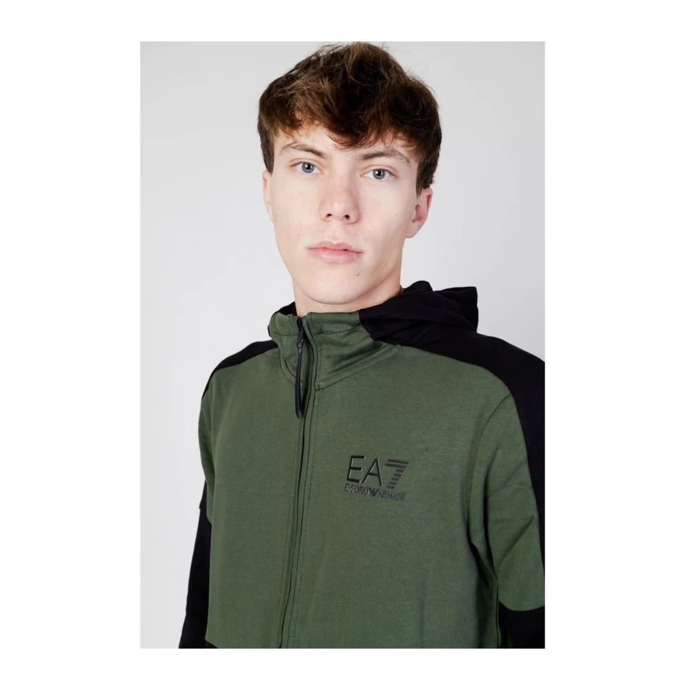 Emporio Armani EA7 Katoenen Track Sweatsuit Green Heren