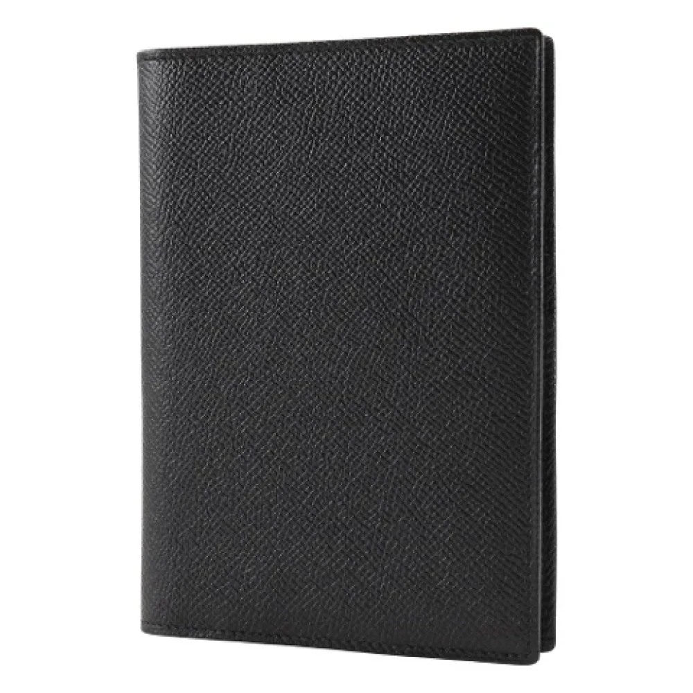 Bvlgari Vintage Pre-owned Leather wallets Black Dames