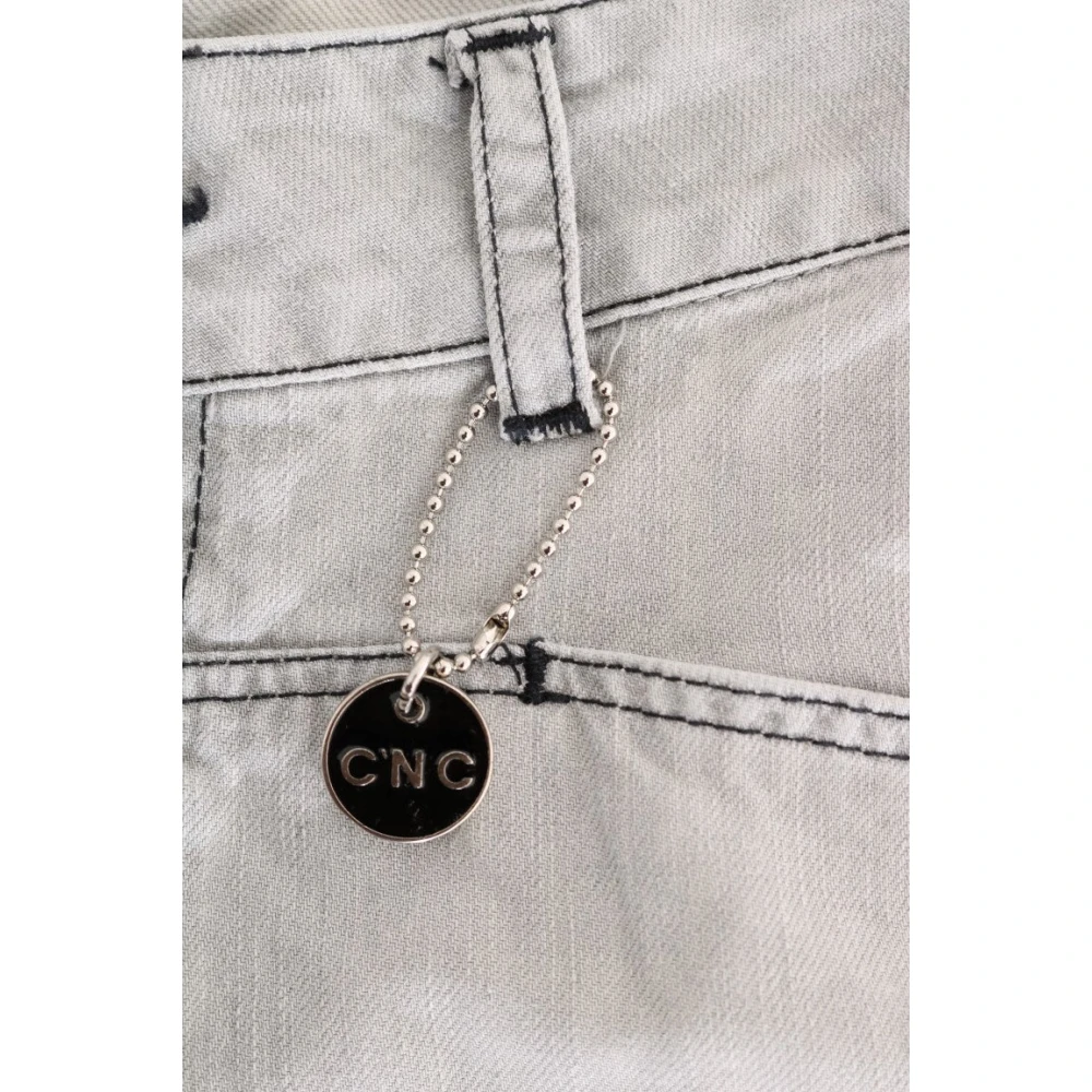 Costume National Grijze Super Slim Jeans Gray Heren