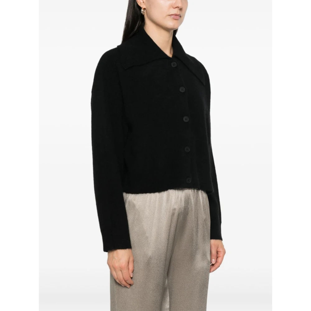 Loulou Studio Zwarte Kraag Cardigan Sweater Black Dames