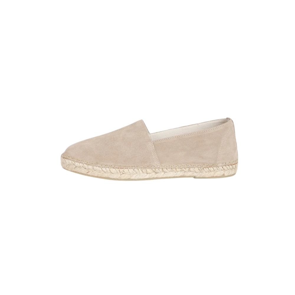 Beige Ruskind Espadrilles Slip-On Sko