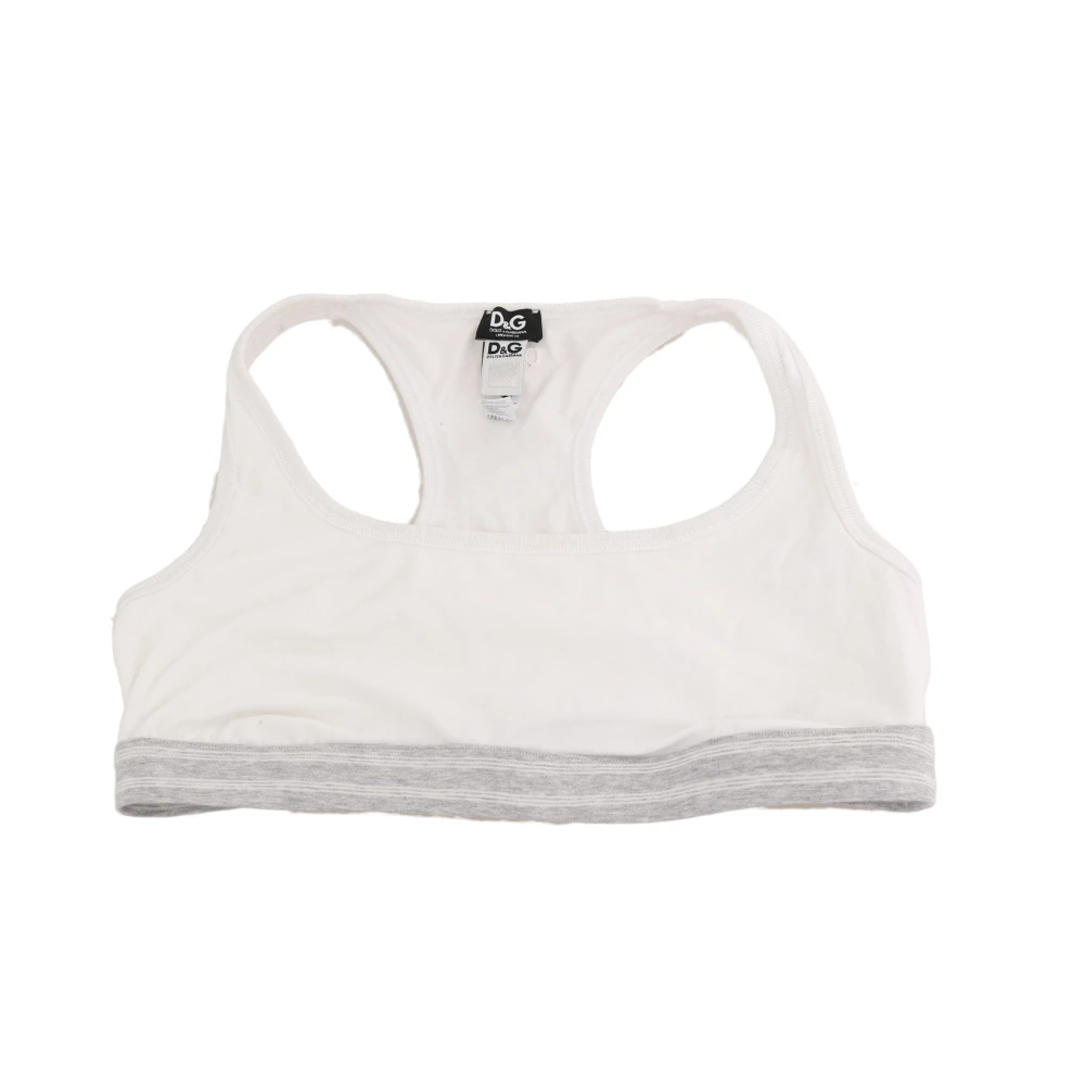 Dolce & Gabbana Women's White Sleeveless Top