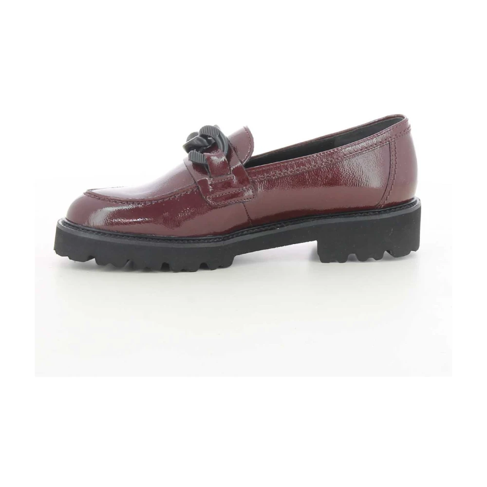 Gabor Stijlvolle Bordeaux Dames Loafers 35.240 W23 Red Dames