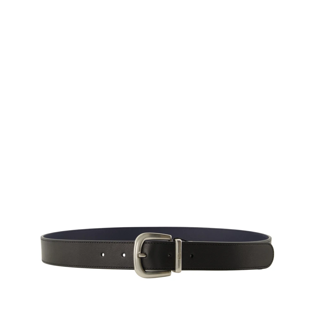 Valentino Garavani Men's Black Belts, 90 Cm, Mini Vlogo Signature Reversible Buckle Belt