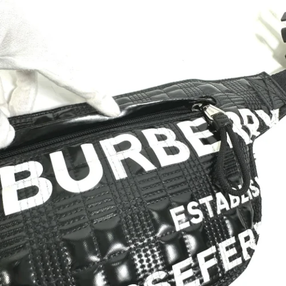Burberry Vintage Pre-owned Leather crossbody-bags Black Dames