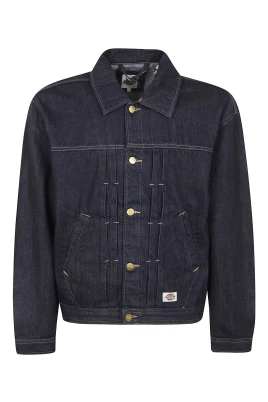 Selvedge Pleated Denim Jacket