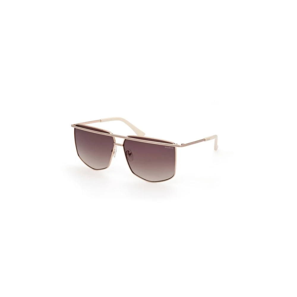 Guess Unisex Yellow Sunglasses, 63 Mm, Gold Frame Sunglasses