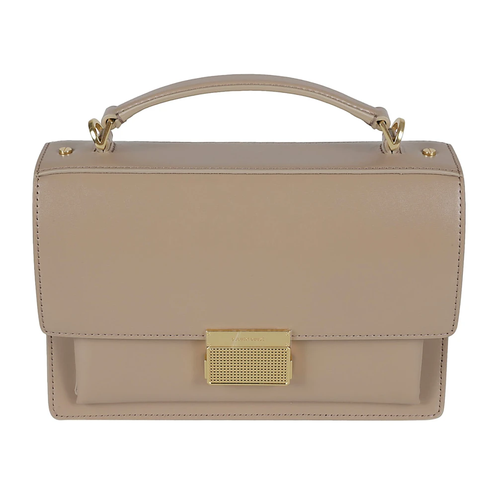 Golden Goose Beige leren handtas met verstelbare riem Brown Dames